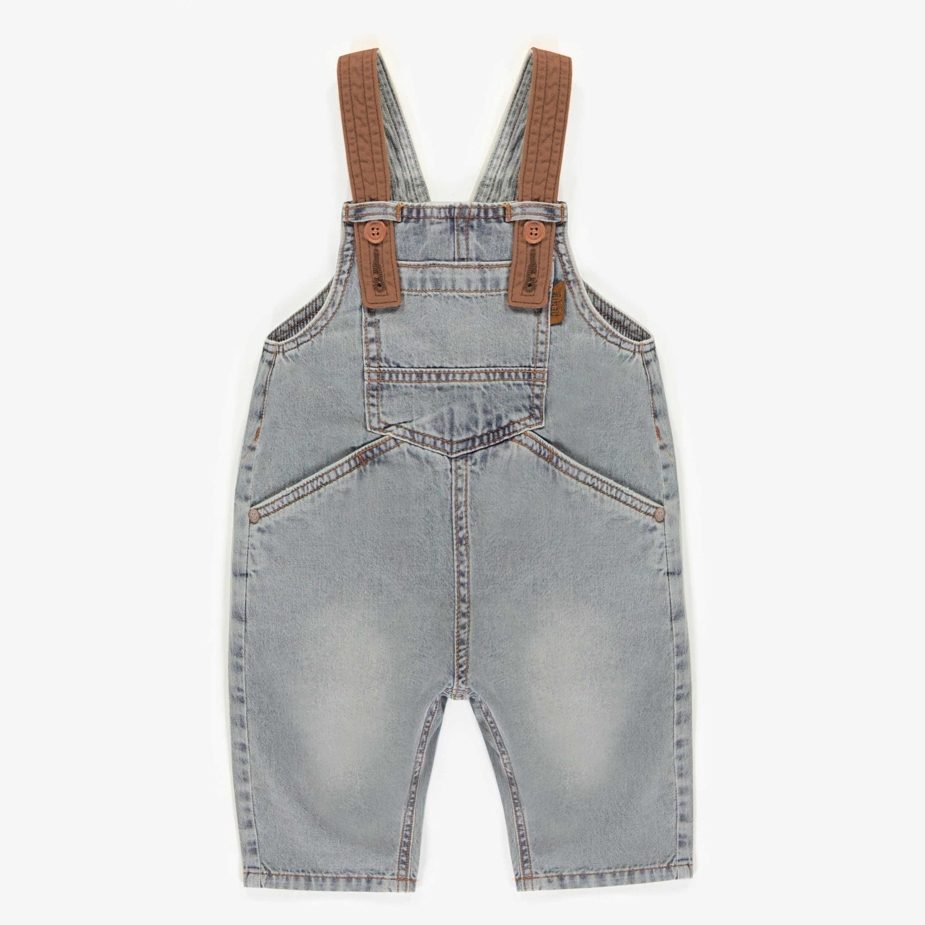 Infant/Toddler Adjustable Denim Overall | Souris Mini